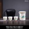 Porcelana de jade de sebo juego de té para viajar miles de millas traje para exteriores una tetera tres tazas juego de té Kung Fu regalo de negocios