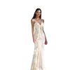 Xy24517 Otoño 2026 Nuevo Vestido Largo, Moderno y Elegante de Ajuste Delgado con Cinta Floral y Tirantes de Satén para Mujer