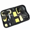 Em estoque atacado engraxadeira de sapato cilíndrica escova de sapato conjunto de cuidados para sapatos de couro sapatos de couro material para sapatos presente engraxadeira de sapato conjunto de 7 peças