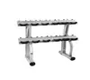 Conjunto de Rack para Halteres Equipamento de Ginástica Conjunto Completo Comercial para Homens Uso Doméstico Halteres Fixos Revestidos de Borracha