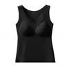 Venda Direta da Fábrica Bestseller Transfronteiriço Colete Quente de Malha com Decote em V para Mulheres Quente para a Barriga Sem Costura Modelador Corporal Outono/Inverno Roupa Íntima