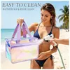 Bolso de Mano Láser de PVC Nuevo Sensación de Alta Gama Bolso Jelly Iridiscente Bolsa de Embalaje de Regalo de Plástico Bolsa de Recuerdo