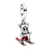 Miçangas de Furo Grande Panjia Pingente para Fazer com Fio Elementos Disney Mickey Mouse Liga Esmalte Gotejado Miçangas de Furo Grande Atacado