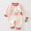 Roupa de Bebê Anyang Macacão de Bebê Primavera e Outono Pulôver de Lã Macia Roupa de Engatinhar Roupa de Casa para Bebê Roupa Estilosa para Passeio