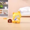 Caja Misteriosa de la Vida Laboral del Gato Naranja Creativo Figura de Gato de Dibujos Animados Juguete de Mascota Lindo Adorno de Escritorio de Moda Decoración de Oficina