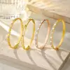 Pulsera de acero inoxidable de lujo ligero bestseller transfronteriza con incrustación de circonita en forma de diamante, accesorio de mano de moda, joyería del mismo estilo, venta al por mayor directa de fábrica