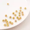 Contas de Bola de Diamante de Cobre Contas Espaçadoras Feitas à Mão DIY Pulseira Colar Chaveiro Contas Soltas Acessórios Material Joias
