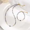 Collar de ágata azul y perla de agua dulce de diseño original, delicado y fresco, adecuado para niñas, cadena para la clavícula, adecuado para superponer, para ir al trabajo, nicho para mujeres