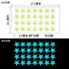 Adesivos de Azulejo Fluorescentes de Estrelas e Lua Luminosos de Alto Brilho para Quarto de Criança, Dormitório, Decoração de Teto de Quarto