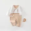 Elefantinho Provoca Ding, Separa Urso, Bebê da Lua Cheia, Algodão Puro, Classe A, Roupa Borboleta, Body de Manga Longa, Peça Única Sem Costura, Unissex