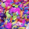 DIY Macarrón Teñido Pluma de Ganso Pequeña Pluma de Color Flotante Atrapasueños Pluma Onda de Luz Bola de Plumas Rellena de Plumas