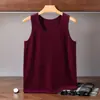 Camisola de cachemira con cuello en U para otoño e invierno para hombre, capa base de lana tejida, camiseta base corta de color liso