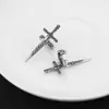 Aretes Metálicos con Forma de Espada, Aretes de Estilo Genial y Atrevido, Aretes Sencillos y Personalizados para Ropa de Trabajo Diaria, Accesorios Versátiles Estilo Ins