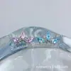 Pendientes de titanio ASTMF-13 con forma de rombo y piedra de cometa, Studs para labio de titanio G23 con rosca interna y circonita, Pendientes, Joyería para piercing