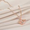 Estilo K da Nova Série Smart Colar de Aço Titânio Moda Feminina Coração Pulsante Popular Corrente de Clavícula Colar de Diamante de Nicho
