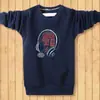 Suéter Espeso con Forro de Lana para Otoño e Invierno para Hombre Cuello Redondo Talla Grande Manga Larga Camiseta Cálida con Base de Lana Ropa para Hombre