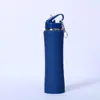 Taza Térmica Transfronteriza de Acero Inoxidable 304 de Cintura Delgada con Asa, Botella de Agua para Deportes al Aire Libre, Taza Portátil de Gran Capacidad con Popote
