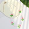 Collar de cuentas de flor de tulipán para mujer, estilo hada súper elegante y fresco, cadena de clavícula de alta gama a la moda.