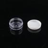 Caja de crema redonda transparente de 10 ml, pequeña capacidad, para crema facial, subcaja, material de embalaje, muestra de productos para el cuidado de la piel, subembotellado.