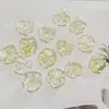 Estéreo Simulado Gradiente de Dos Colores Hoja de Loto Hoja Acrílica DIY Pendientes Hechos a Mano Material para Tocado Venta al por Mayor