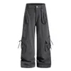 Pantalones cargo rectos lavados retro Fábrica de Ropa oemodm