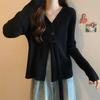 Suéter Largo de Punto Holgado para Mujer, Nuevo Otoño 2026, Talla Grande, Diseño Inteligente, Hilo Core-Spun