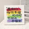 Pintura de diamantes nuevo texto inspirador diy juguetes educativos hechos a mano para niños con marco pintura de diamantes regalo mesa al por mayor