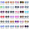Fabricante de origen Collar de cuentas personalizado 12Mm15Mm Cuentas sueltas de transferencia de agua coloridas Cuentas impresas al por mayor