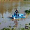 Barco triturador de jacinto de agua pequeño barco triturador de hierba de río Parque lugar escénico lago maquinaria trituradora de hierba de agua en stock
