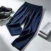 Pantalones Casuales de Seda de Hielo para Hombre, Delgados de Verano, Holgados Rectos, de Secado Rápido, Pantalones Deportivos Transpirables y Anti-Arrugas para Hombre