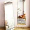 Espelho de parede para quarto, espelho de maquiagem feminino, espelho de parede e de chão 3D estilo ins para uso doméstico, fábrica de espelhos famosos na internet