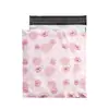 Bolsa de Envío Express Rosa de Oso de Peluche Más Vendida Transfronteriza Bolsa Gruesa de Embalaje para Envíos Express Bolsa Impermeable para Logística Express de Material Nuevo
