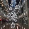 Lustre de gipsófila nórdico pós-moderno restaurante bar escada bola de faísca loja de roupas loja de chá com leite lustre comercial