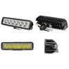 Luz de Trabalho LED Automotiva do Fabricante, Holofote de 6 Polegadas com 6 Lâmpadas 18W, Luz de Ré para Engenharia de Escavadeira, Excluindo Imposto