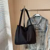 Bolso de Hombro de Moda Tendencia para Mujer Nuevo de Gran Capacidad Casual Ligero Color Sólido Bolso Tote Ropa de Trabajo Bolso de Mano Versátil