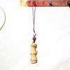 Yiming Xianyuan Cadena para Teléfono Móvil Colgante Elefante Sándalo Llavero de Coche Colgante Tallado Regalo Lindo para Hombres y Mujeres
