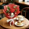 Ramos de Flores Tejidas, Ramos de Rosas Tejidos a Mano con Hilo Personalizados, Productos Terminados, Venta al por Mayor de Regalos para el Día de San Valentín y Navidad