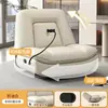 Sillón sofá individual, sofá cápsula espacial, sofá reclinable eléctrico giratorio para sala de estar, mecedora multifuncional de cuero WY