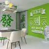 Papel tapiz de estilo antiguo chino retro moda nacional fondo de pared para restaurante de barbacoa y hot pot decoración de salón de mahjong y sala de ajedrez para celebridades de internet