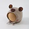 Gorro de Bebé para Primavera y Otoño, Estilo Delgado para Bebés, Diseño de Nariz de Oso, Linda Protección para la Cabeza para Niñas y Niños