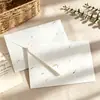Novo produto transfronteiriço: Envelope de pétala de flor de algodão, cartão de convite colorido artístico, carta de amor, sacola de presente de felicitações para feriado
