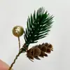 Decoración Navideña Agujas de Pino Árbol de Navidad Artificial Colgante de Piña Caja de Regalo para Empaquetar DIY Accesorios de Decoración Agujas de Pino Navideñas