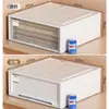 Caixa de armazenamento de plástico tipo gaveta de instalação gratuita, caixa de armazenamento de guarda-roupa doméstico, caixa de armazenamento de roupas combinadas multicamadas, atacado