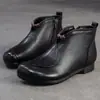 Botines Individuales Nuevos de Invierno 2026 Temperamento Tendencia Estilo Retro Estilo Coreano Botines Cortos Mujer Planos Cómodos Versátiles Zapatos para Mamá