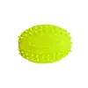 Venta al por mayor de fábrica juguetes para perros pelota de granada de rugby TPR limpieza de dientes juguetes interactivos con sonido suministros para mascotas