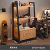 Rack de armazenamento de piso, estante multicamadas, sala de jogos, armário de mesa de computador, escada de ferro, expositor