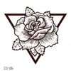 Adesivos de Tatuagem para Costas da Mão Mandala com Padrões Retrô, Adesivos de Tatuagem Florais Exóticos da Moda