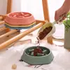 Fabricantes mayoristas de artículos para mascotas muebles comederos para perros pequeños y medianos huesos de viento tazón anti-atragantamiento para comer lento tazón para perros cuenco para comida de gato
