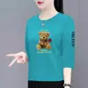 Ropa de maternidad de comercio exterior transfronterizo, ropa de mujer de talla grande para mediana edad y ancianos, camiseta de mujer de manga tres cuartos holgada de comercio exterior transfronterizo