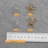 Material para joyería DIY cobre enrollado Flor hueca tridimensional Corona de fénix Xiuhe material para tocado